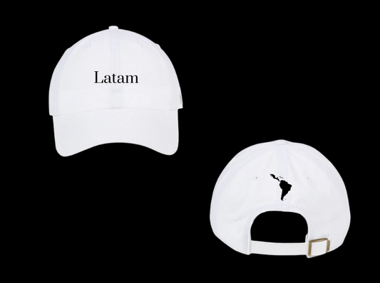 LATAM Logo (White), dad hat